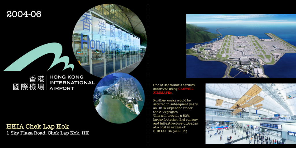 Project feature on HKIA Chek Lap Kok HVAC by Centalink. A Firesafe Fire Rated Ductwork Partner